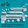 RESKIT RS72-0544 AGM-130C missiles (BLU-109 warhead) (2 pcs) with AN/AXQ-14 data link pod (1 pcs) (3D Printed) 1/72